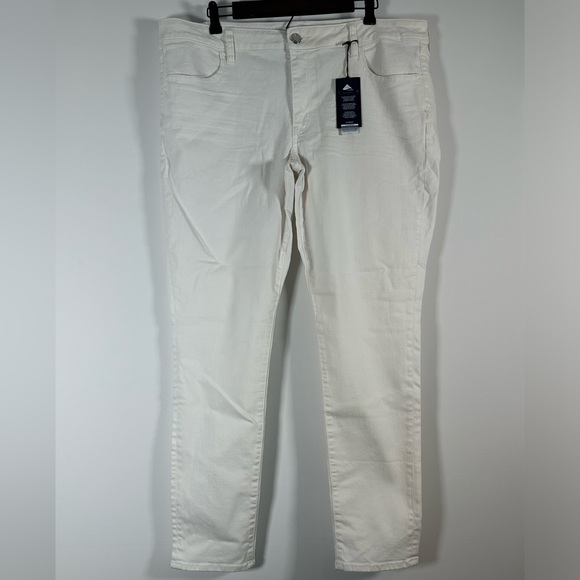 American Eagle White Power Fit Super Stretch Jeggings Low Rise Jeans 20 Long New - Picture 1 of 8